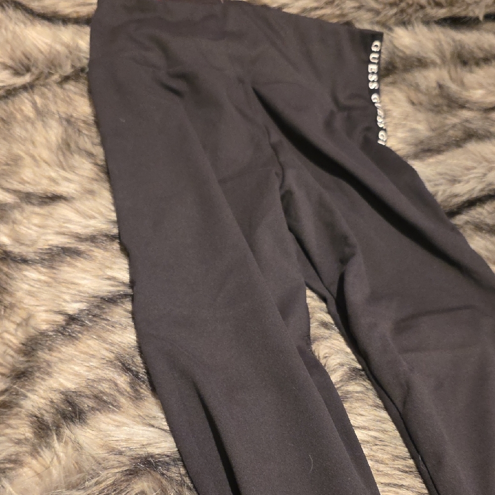 Guess Black Trousers with Logo Detail